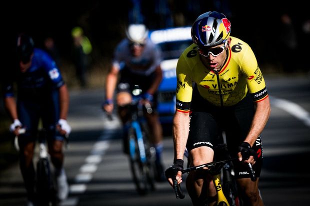 Wout van Aert během klasiky Kuurne-Brusel-Kuurne Wout van Aert během klasiky Kuurne-Brusel-Kuurne