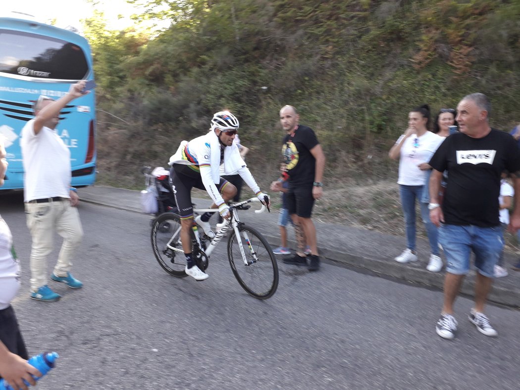 Alejandro Valverde na loňské Vueltě