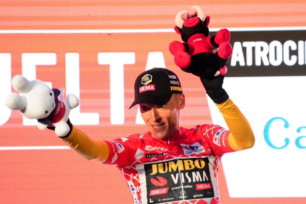 Červený trikot pro lídra Veulty oblékl v Utrechtu Robert Gesink