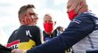 Remco Evenepoel po vítězném dojezdu třetí etapy Vuelty získal krvavý šrám ve tváři