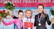 Mistrovství ČR a Slovenska v silniční cyklistice – Zleva druhá Nikola Nosková, vítězka Jarmila Machačová a třetí Melissa van Necková.