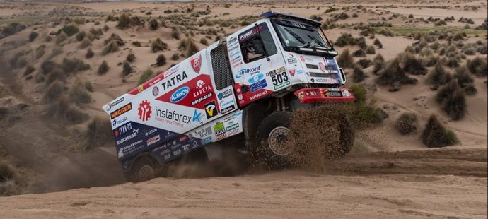 Aleš Loprais v průběhu letošní rallye Dakar