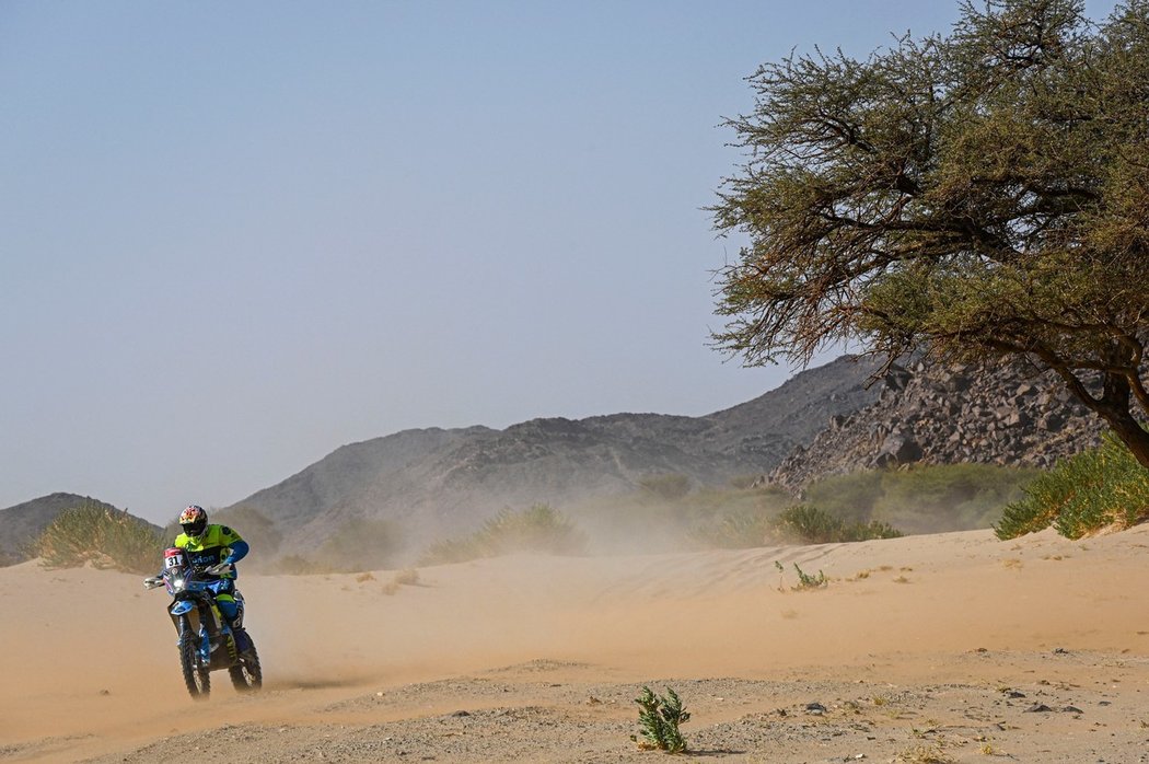 Český jezdec Martin Michek na Dakaru