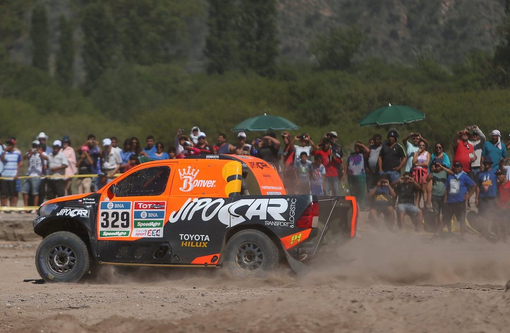 Automobilový jezdec Martin Prokop opět mírně vylepšil své postavení na Rallye Dakar