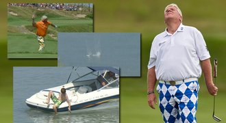 Golfista VZTEKLOUN: Zahozenou holí potěšil mladého jachtaře