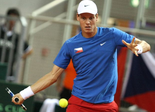 Tomáš Berdych v semifinále Davis Cupu Tomáš Berdych v semifinále Davis Cupu