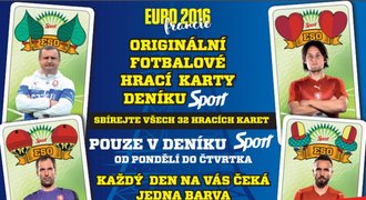 SUPERDÁREK: Originální hrací karty k EURO 2016 od pondělí v deníku Sport