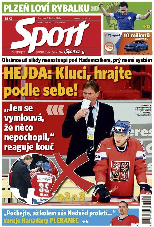 Deník Sport (čtvrtek 9.1.2014)