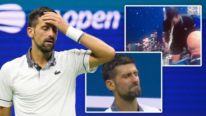 Djokovičovo utrpení: zvracel, téměř plakal. A když uhrál čestný game, stadion bouřil Djokovičovo utrpení: zvracel, téměř plakal. A když uhrál čestný game, stadion bouřil