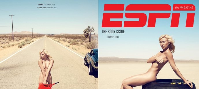 Vyrostla jsem s NHRA, byla jsem tu od plenek, říká automobilová závodnice Courtney Force, která se fotila pro ESPN Body Issue