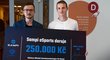 Team Sampi,, který vlastní Jakub Jankto, daroval motolské nemocnici 250 tisíc korun