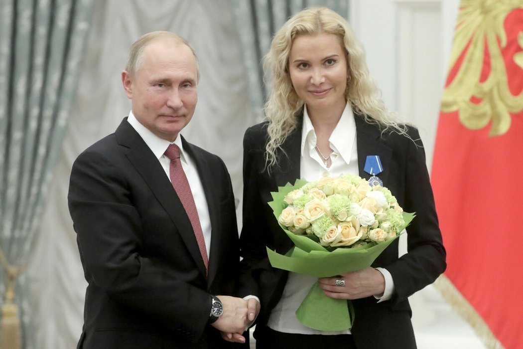 Tutberidzeová na snímku s hlavou Ruska Vladimirem Putinem