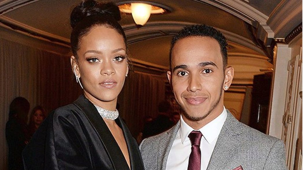 Lewis Hamilton a zpěvačka Rihanna