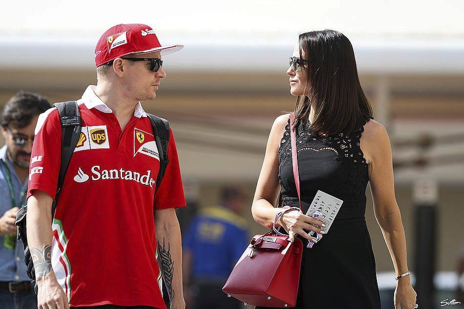 Kimi Räikkönen s manželkou Minttu