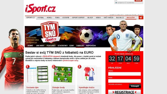 Portál iSport.cz připravil pro čtenáře Fantasy hru pro EURO 2012