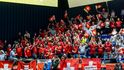 Fanoušci na florbalovém světovém šampionátu vytvořili elektrizující atmosféru a nový rekord v návštěvnosti