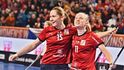 České florbalistky v utkání MS proti Dánsku