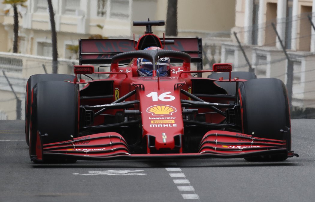 Charles Leclerc v monacké kvalifikaci