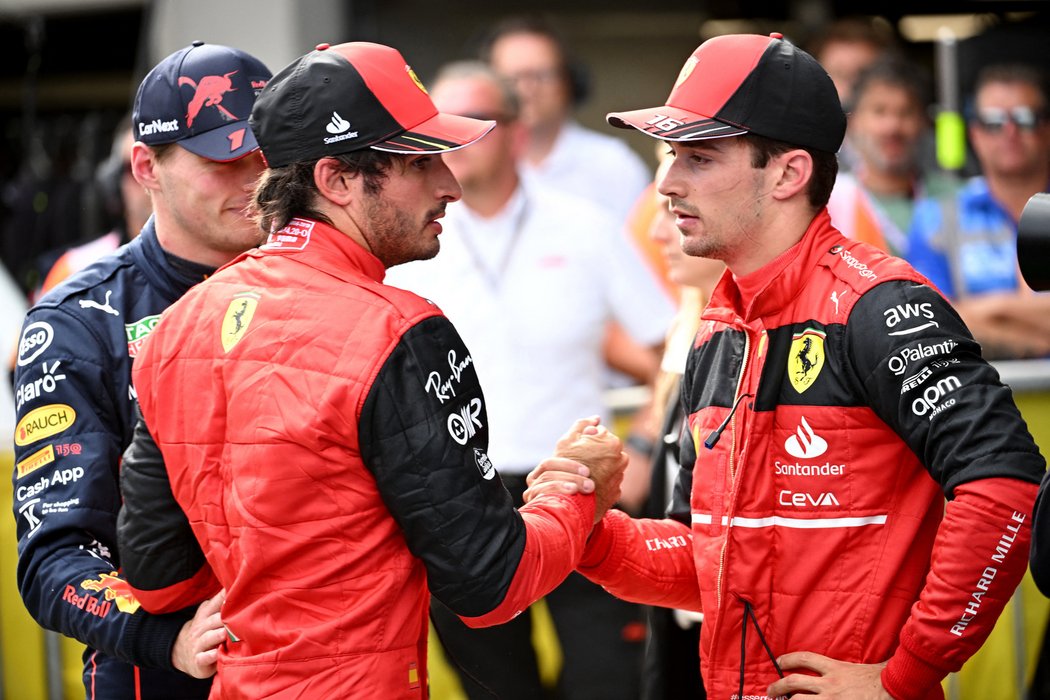 Charles LeClerk a Carlos Sains po Velké ceně Rakouska