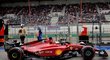 Vůz Ferrari při Velké ceně Belgie