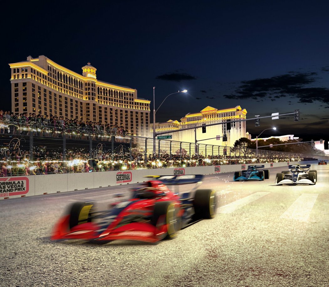Takhle by měla vypadat Velká cena F1 v Las Vegas
