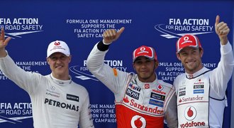Hamilton vyhrál kvalifikaci i v Malajsii, druhý odstartuje Button