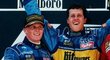 Schumacher a Herbert mnohokrát slavili na stupních vítězů