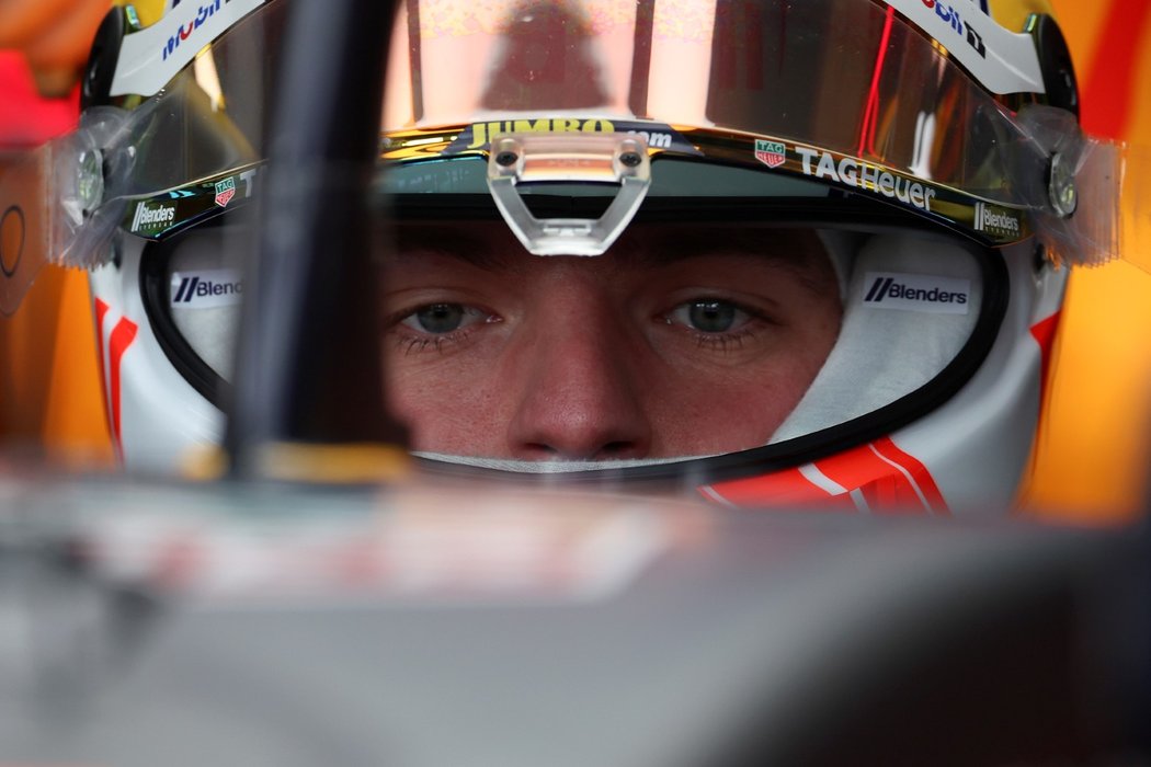 Max Verstappen během kvalifikace
