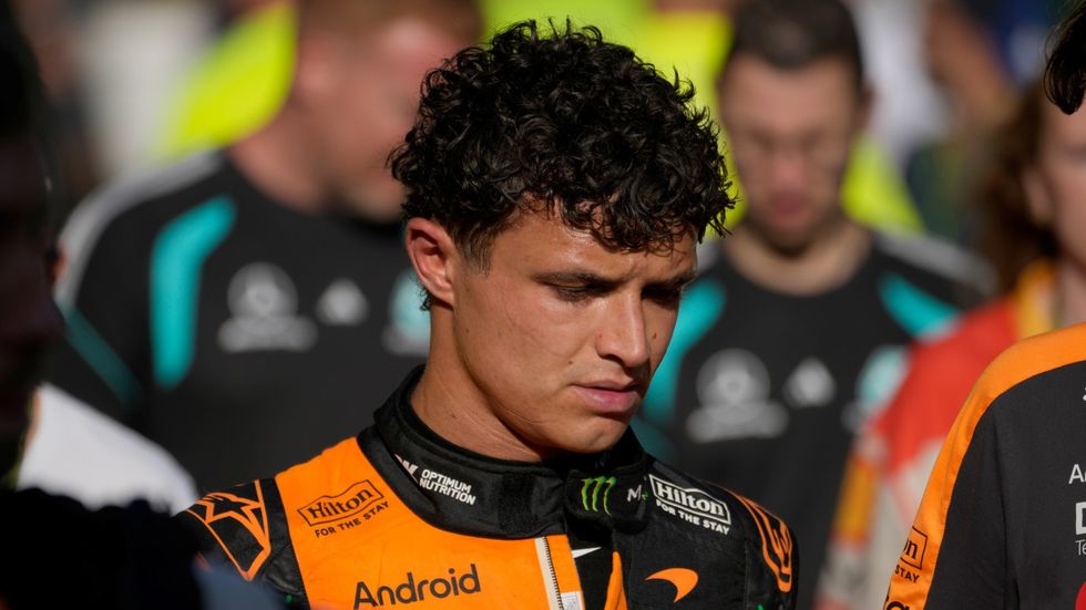 Naštvaný Lando Norris