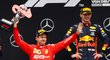 Sebastian Vettel se raduje z druhého místa na domácí Velké ceně Německa