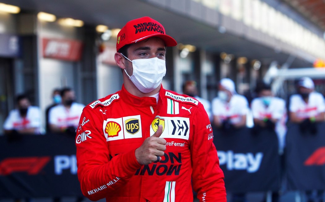 Vítěz kvalifikace GP v Baku Charles Leclerc