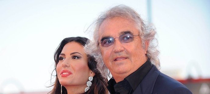 Briatore se svou ženou