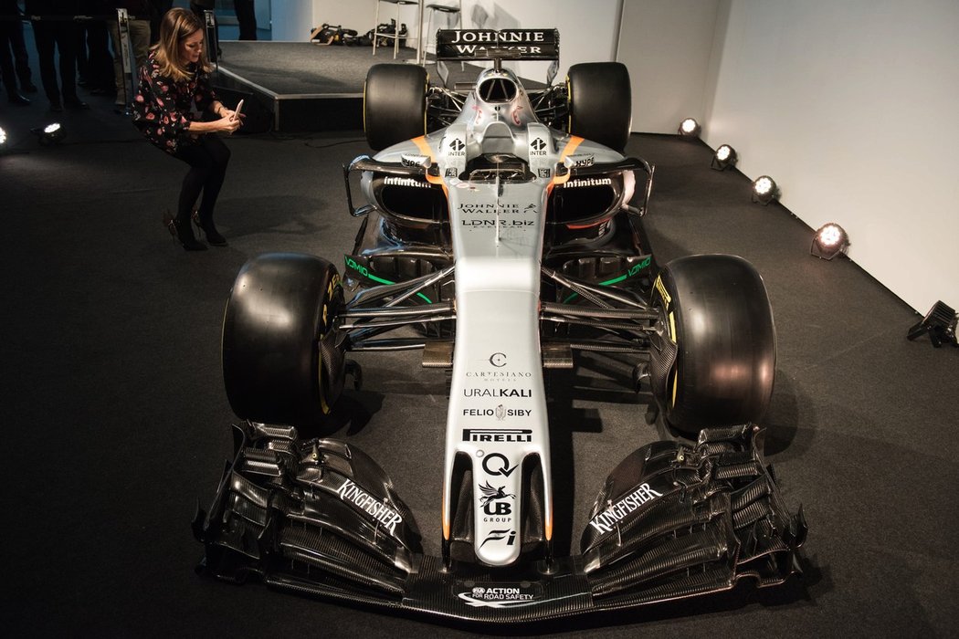 Pohled na nový vůz stáje Force India