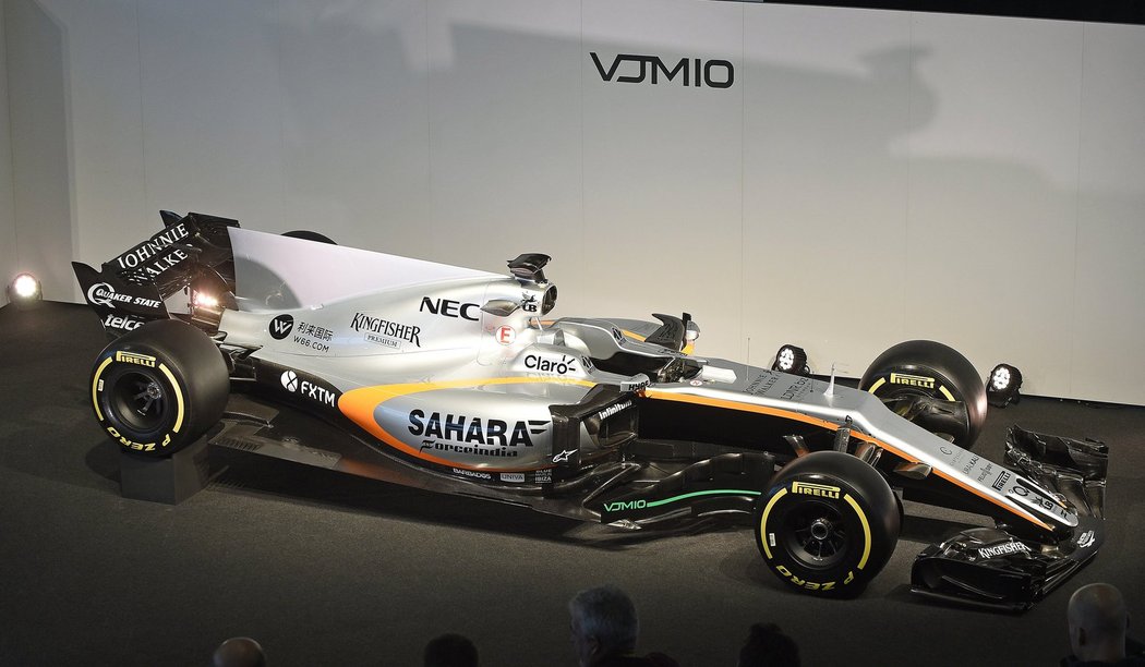 Vůz stáje Force India nese označení VJM10