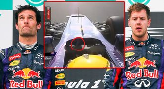 Ukradl mu vítězství, tak Webber ukázal Vettelovi prostředníček