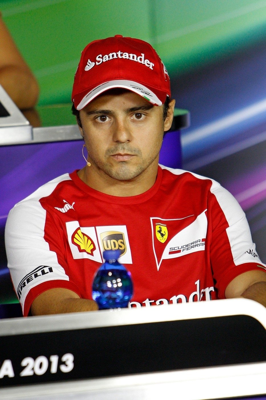 Felipe Massa se modlí za uzdravení Schumachera