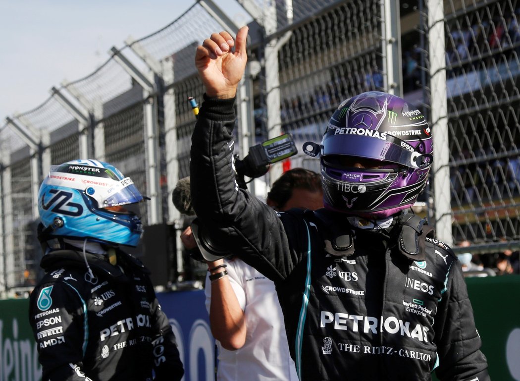 Lewis Hamilton skončil v kvalifikaci na Velkou cenu Mexika druhý