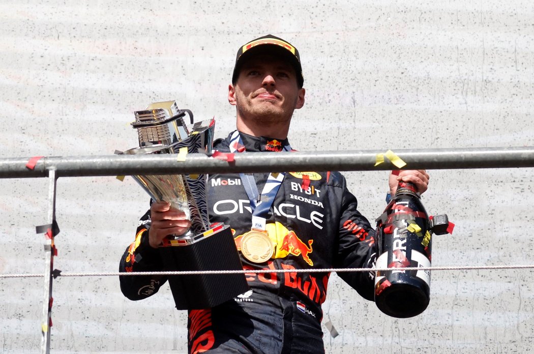Max Verstappen oslavil další triumf