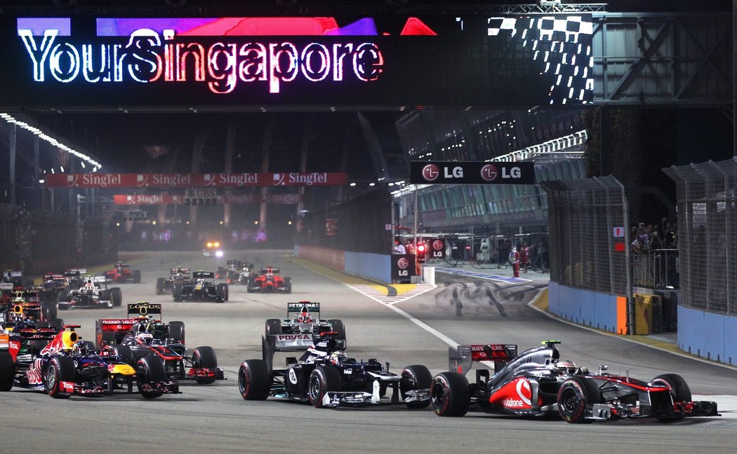 Start VC Singapuru formule 1