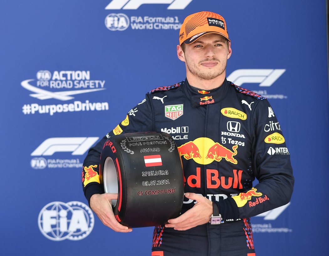 Max Verstappen si v Rakousku vyjel pole position