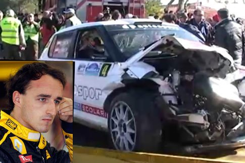 Robert Kubica měl vážnou nehodu ve voze Škoda Fabia S2000