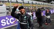 Lewis Hamilton po vítězství v kvalifikaci na GP Saúdské Arábie