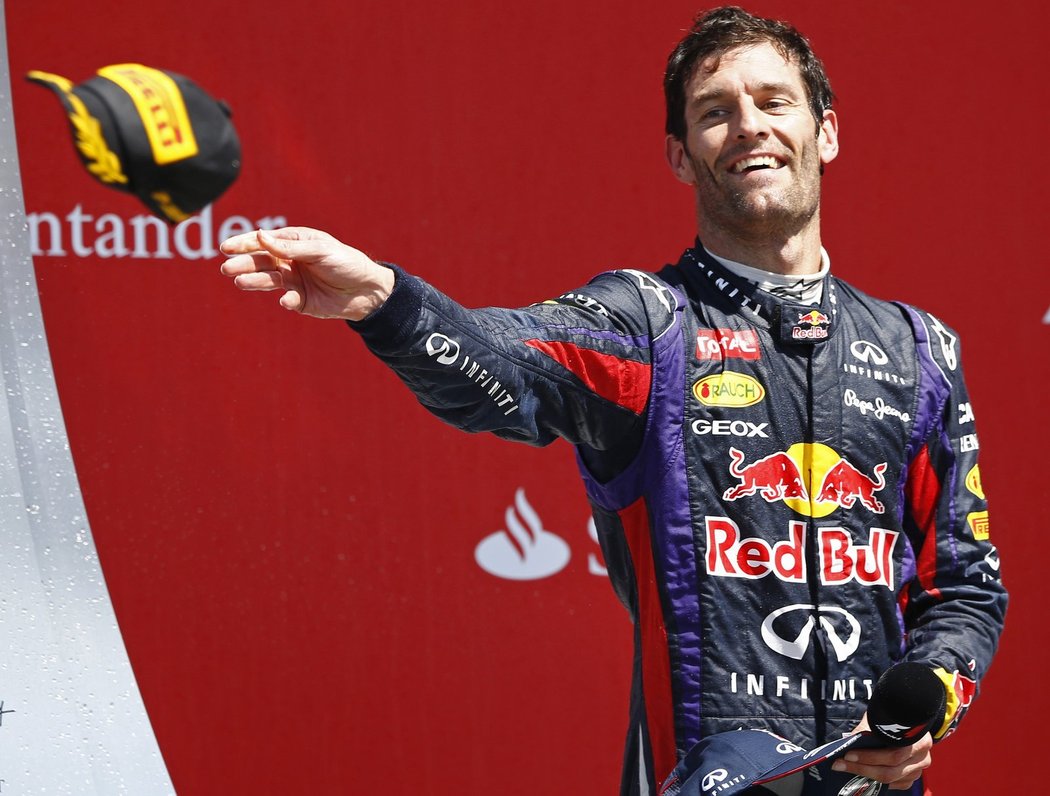 Mark Webber, který oznámil, že po sezoně ve formuli končí, mohl být spokojený. V Silverstone si dojel pro druhé místo