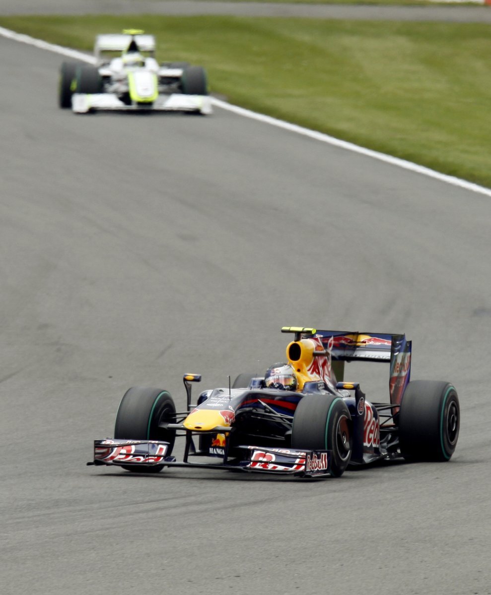 Sebastian Vettel s vozem Red Bull.