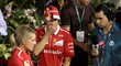 Sebastian Vettel po svém předčasném konci ve Velké ceně Singapuru