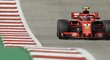 Kimi Räikkönen ve vedení při Velké ceně USA formule 1