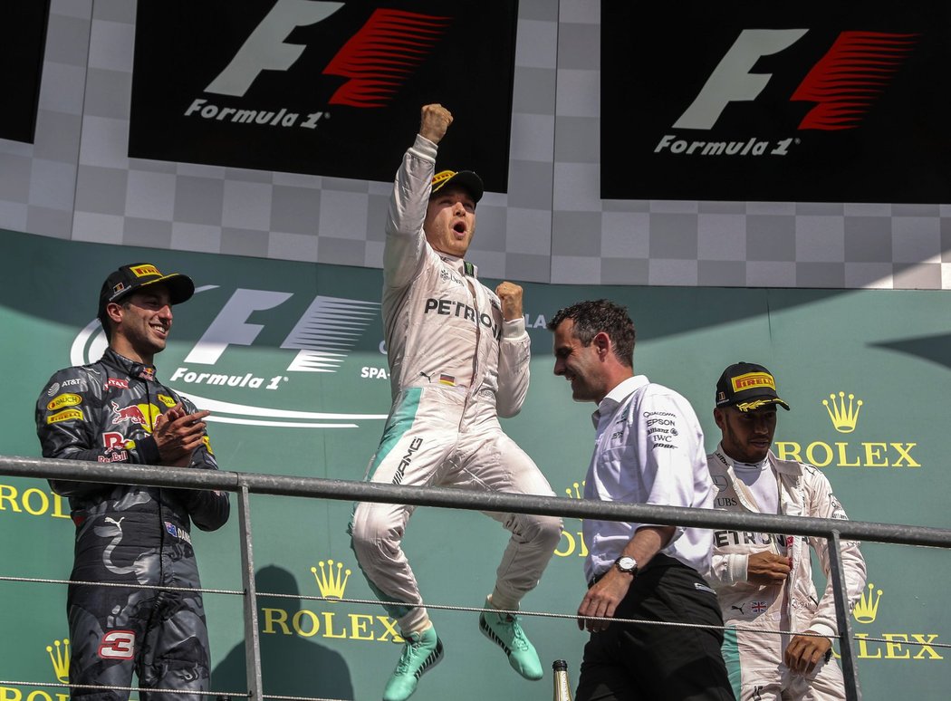 Nico Rosberg ve Spa-Francorchamps triumfoval poprvé v kariéře