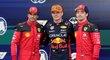 Max Verstappen ovládl kvalifikaci před Leclercem a Sainzem