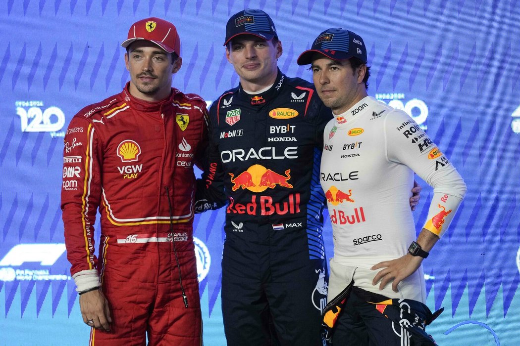Max Verstappen vyhrál kvalifikaci před Charlesem Leclercem a Sergio Pérezem