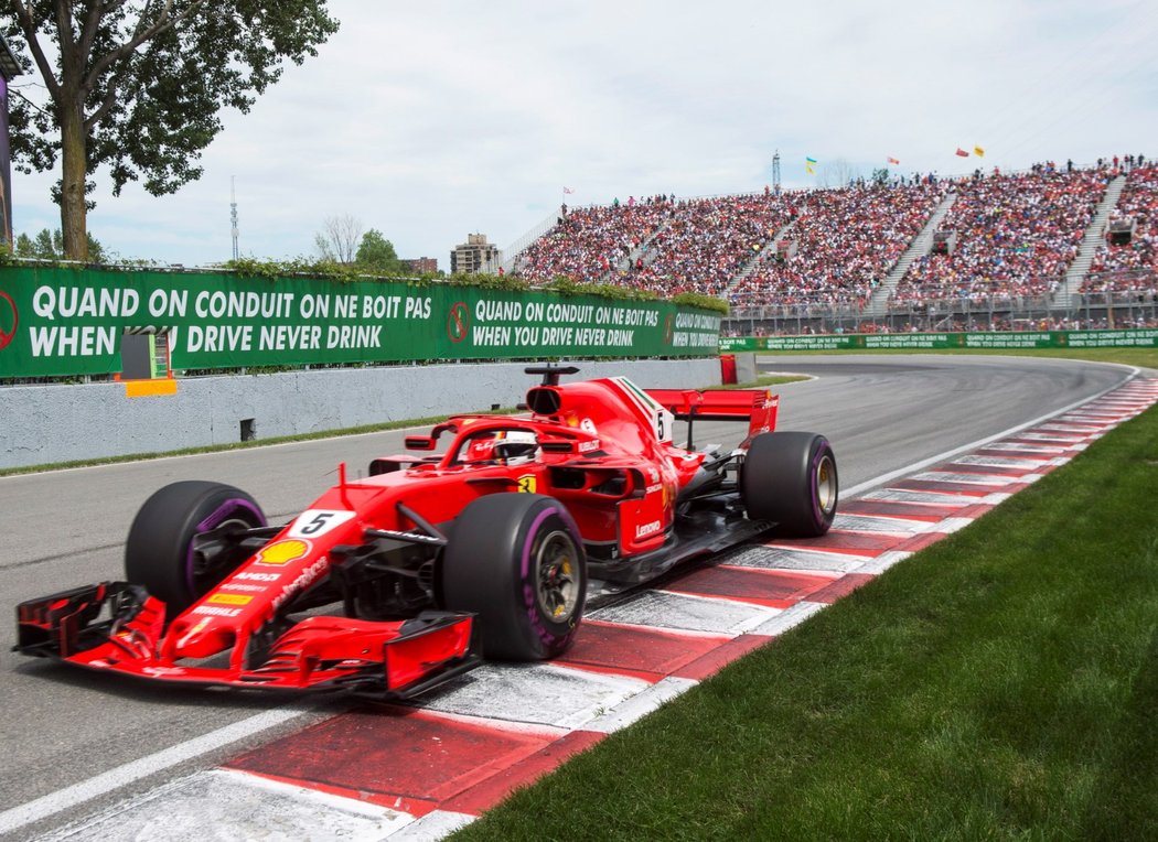 Německý pilot Sebastian Vettel vyhrál Velkou cenu Kanady F1